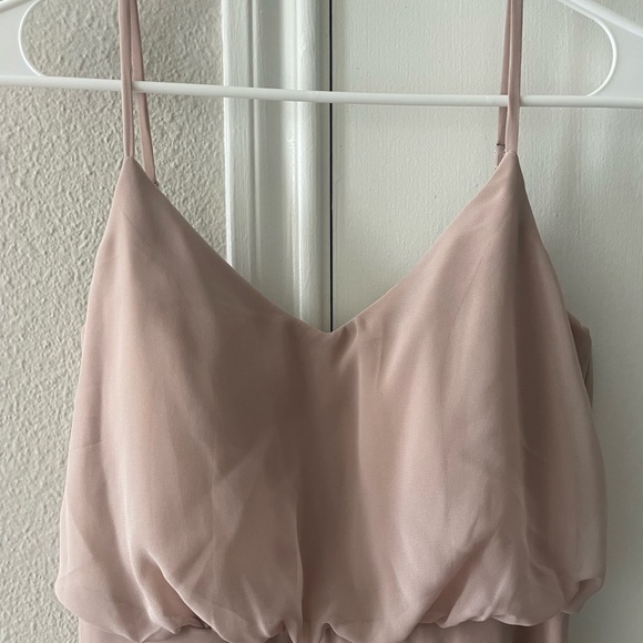 Birdy Grey Gwennie Dress Chiffon Taupe S - Picture 8 of 9